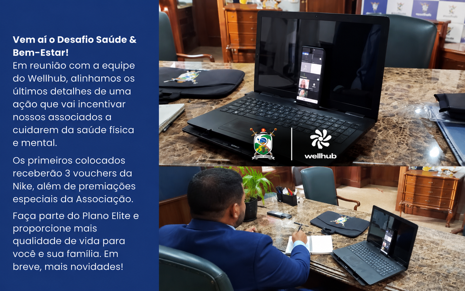 Registro da ação Wellhub e Desafio Saúde e Bem-Estar
